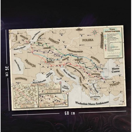 Zestaw: Zew Cthulhu: Horror w Orient Expressie 7ed. - Edycja Ekskluzywna - Black Monk: Gry Fabularne (RPG)!