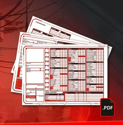Cyberpunk RED - Karta Postaci | Black Monk: Gry fabularne (RPG)!