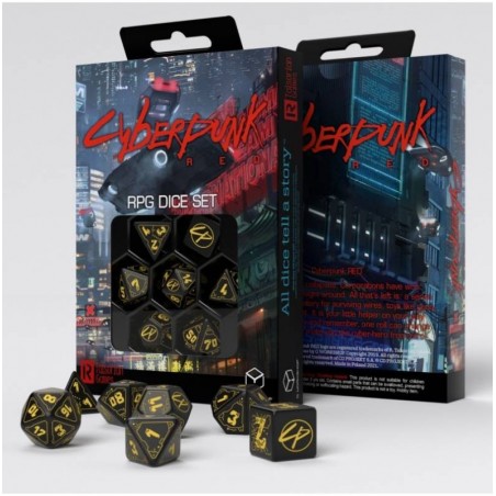 Zestaw Kości Cyberpunk Red: Mokra Robota - Black Monk: Gry Fabularne (RPG)!