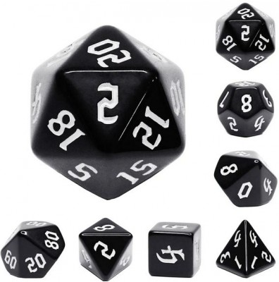 Zestaw Kości - Matowe Gotyckie - Serce Grzesznicy - Black Monk: Gry Fabularne (RPG)!