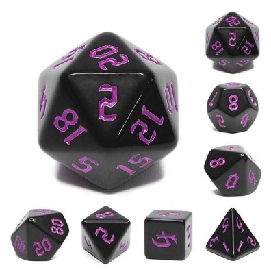 Zestaw Kości - Matowe Gotyckie - Wizje Grzesznicy - Black Monk: Gry Fabularne (RPG)!