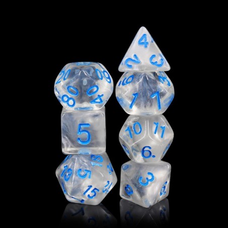 Zestaw Kości - Perłowe - Zimowy Walc - Black Monk: Gry Fabularne (RPG)!