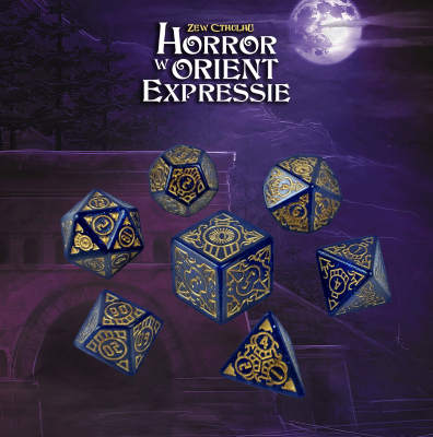 Kości RPG Zew Cthulhu Horror w Orient Expressie