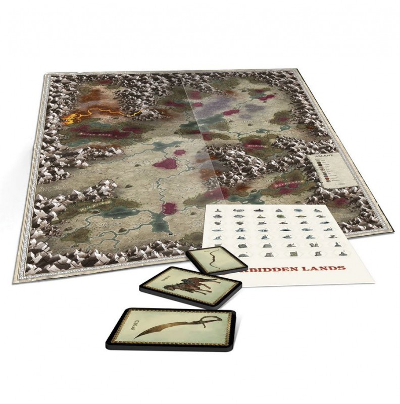 Forbidden Lands - The Bloodmarch Map & Cards Pack + PDF
