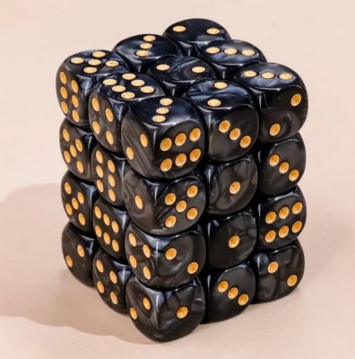 Kości K6 12mm- Czarno - Szare - Black Monk: Gry Fabularne (RPG)!