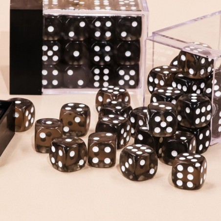 Kości K6 12mm- Kryształowo Szare - Black Monk: Gry Fabularne (RPG)!