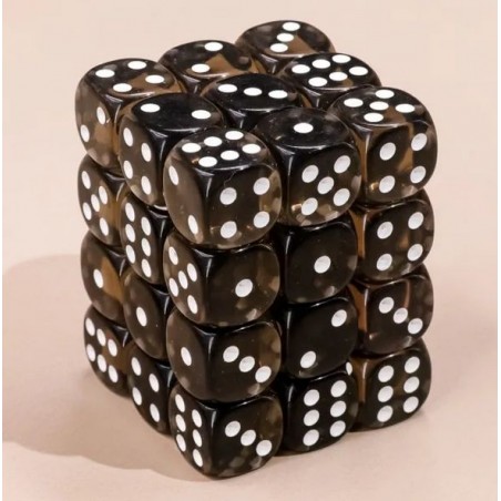 Kości K6 12mm- Kryształowo Szare - Black Monk: Gry Fabularne (RPG)!