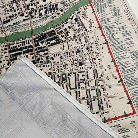 Mapa Arkham: 70x100 cm materiał  - Black Monk: gry fabularne (RPG)!
