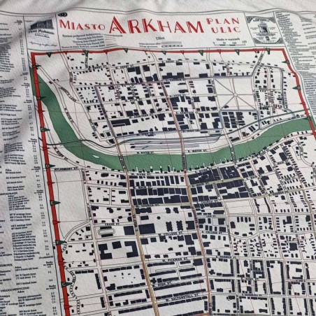 Mapa Arkham: 70x100 cm materiał  - Black Monk: gry fabularne (RPG)!