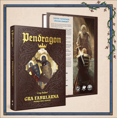 Pendragon: Podręcznik gracza + PDF  - Black Monk: gry fabularne (RPG)!