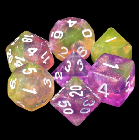 Zestaw Kości - Galaktyczne - Żelki Wszystkich Smaków - Black Monk: Gry Fabularne (RPG)!