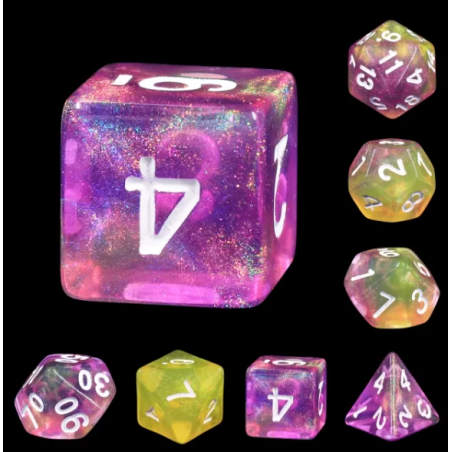 Zestaw Kości - Galaktyczne - Żelki Wszystkich Smaków - Black Monk: Gry Fabularne (RPG)!