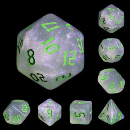 Zestaw Kości - Galaktyczne - Perłowa Tajemnica | Black Monk: Gry fabularne (RPG)!