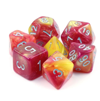 Zestaw Kości - Galaktyczne - Słoneczny Wiatr Magii - Black Monk: Gry Fabularne (RPG)!