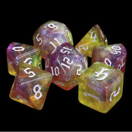 Zestaw Kości - Galaktyczne - Wiara w Marzenia - Black Monk: Gry Fabularne (RPG)!