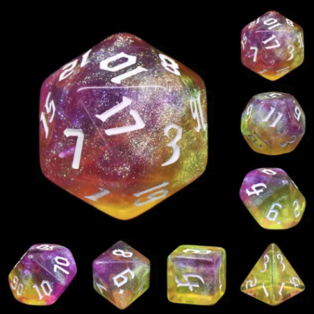 Zestaw Kości - Galaktyczne - Wiara w Marzenia - Black Monk: Gry Fabularne (RPG)!