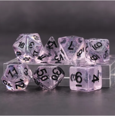 Zestaw Kości - Galaktyczne - Różowa Rozkosz - Black Monk: Gry Fabularne (RPG)!