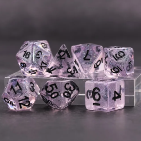 Zestaw Kości - Galaktyczne - Różowa Rozkosz - Black Monk: Gry Fabularne (RPG)!