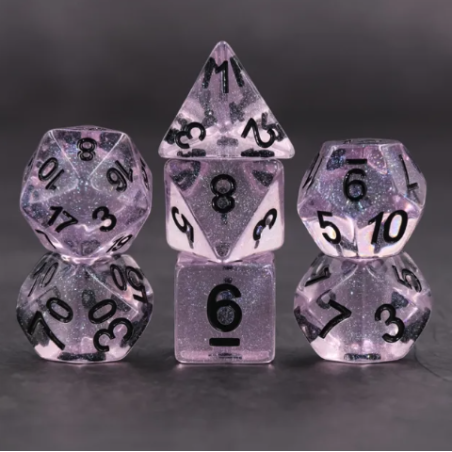 Zestaw Kości - Galaktyczne - Różowa Rozkosz - Black Monk: Gry Fabularne (RPG)!