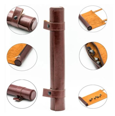 Zwijana mata z pojemnikiem na kości - ciemno brązowa - Black Monk: Gry Fabularne (RPG)!