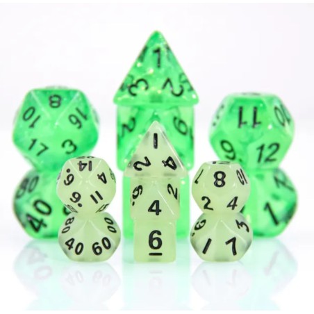 Zestaw Kości - MINI- Toksyczna Woda - Black Monk: Gry Fabularne (RPG)!