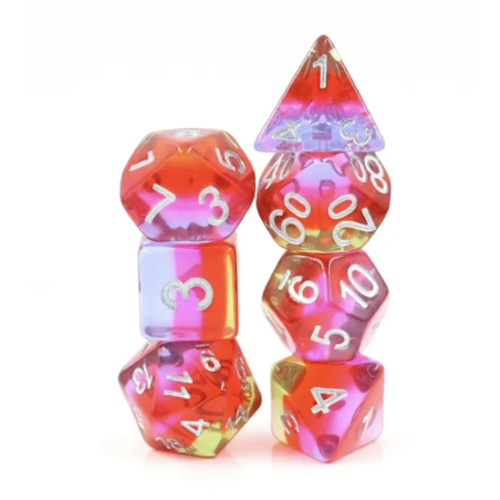Zestaw Kości - Tęczowe - Jagody Szybkości - Black Monk: Gry Fabularne (RPG)!