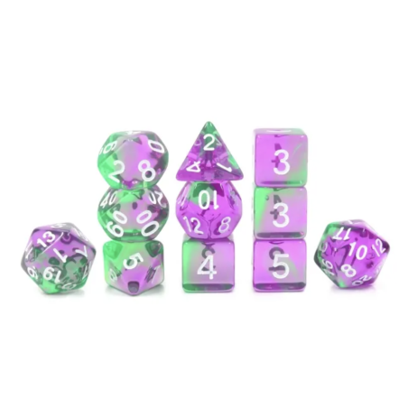 Zestaw Kości - Dungeons & Dragons - Eliksir Niezręcznej Ciszy - Black Monk: Gry Fabularne (RPG)!