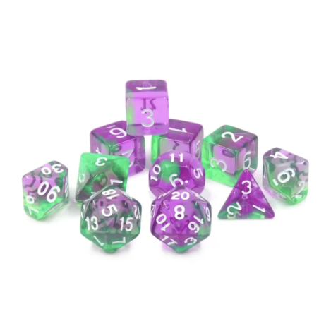 Zestaw Kości - Dungeons & Dragons - Eliksir Niezręcznej Ciszy - Black Monk: Gry Fabularne (RPG)!