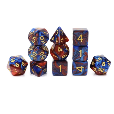 Zestaw Kości - Dungeons & Dragons - Zwój Długiej Historii Postaci - Black Monk: Gry Fabularne (RPG)!