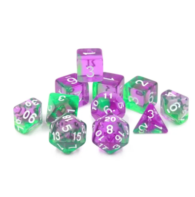 Zestaw Kości - Dungeons & Dragons - Eliksir Niezręcznej Ciszy - Black Monk: Gry Fabularne (RPG)!