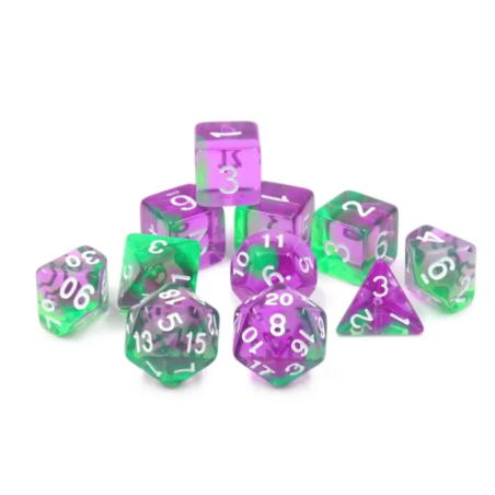 Zestaw Kości - Dungeons & Dragons - Eliksir Niezręcznej Ciszy - Black Monk: Gry Fabularne (RPG)!