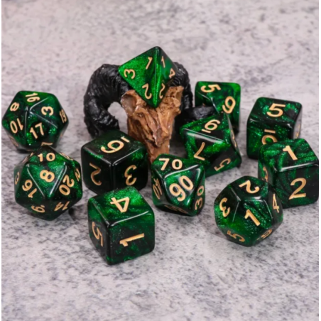 Zestaw Kości - Dungeons & Dragons - Pyłek Prawie-Niewidzialności - Black Monk: Gry Fabularne (RPG)!