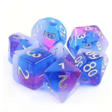 Zestaw Kości - Tęczowe - Zmierzch Świtu - Black Monk: Gry Fabularne (RPG)!