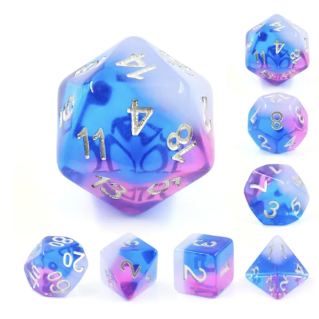 Zestaw Kości - Tęczowe - Zmierzch Świtu - Black Monk: Gry Fabularne (RPG)!