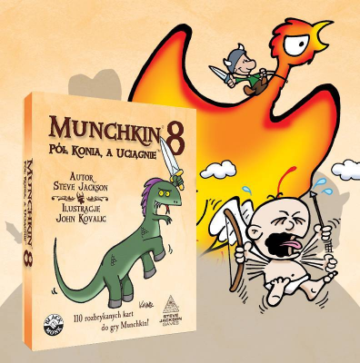 Munchkin 8 - Pół konia a uciągnie  - Black Monk: imprezowe gry planszowe!