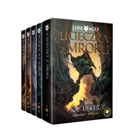 Lone Wolf: zestaw tomów 1-5 - seria Kai | Black Monk Games