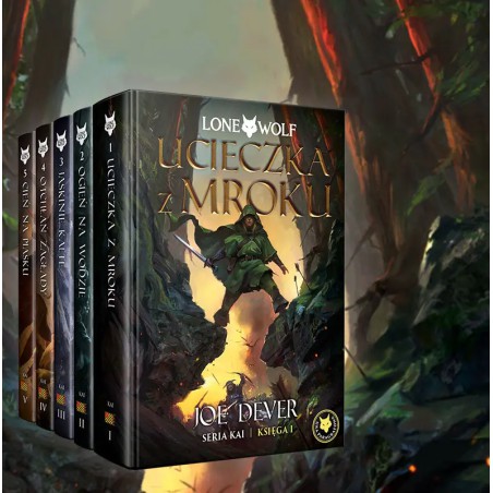 Lone Wolf: zestaw tomów 1-5 - seria Kai | Black Monk Games