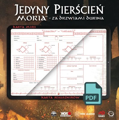 PDF Jedyny Pierścień: Moria - Karty Postaci i Mapa