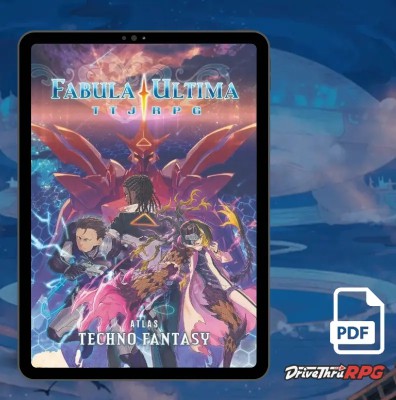 Fabula Ultima: Atlas Techno Fantasy - pomoce dla graczy  | Black Monk