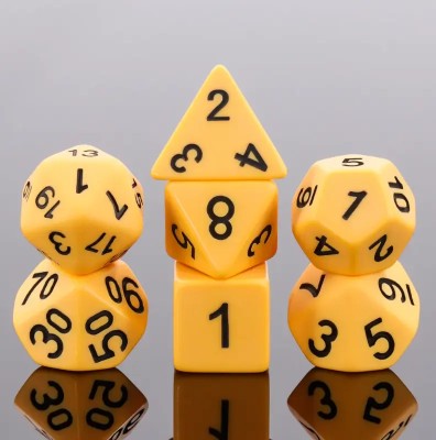 Zestaw Kości - Matowe - Poturlana Dynia - Black Monk: Gry Fabularne (RPG)!