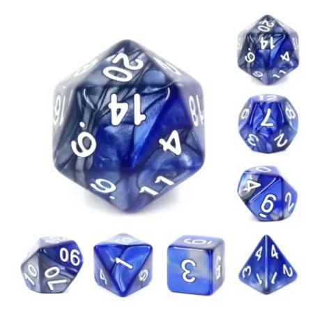 Zestaw Kości - Dwukolorowe - Brama Isztar - Black Monk: Gry Fabularne (RPG)!