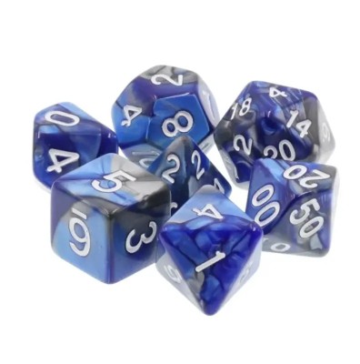 Zestaw Kości - Dwukolorowe - Brama Isztar - Black Monk: Gry Fabularne (RPG)!