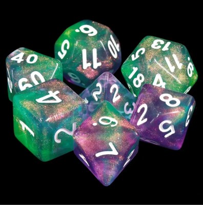 Zestaw Kości - Galaktyczne - Jagodowa polana - Black Monk: Gry Fabularne (RPG)!