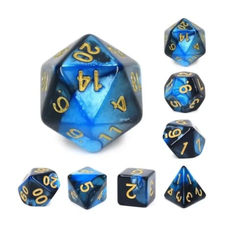 Zestaw Kości - Perłowe - Chabrowy Sen - Black Monk: Gry Fabularne (RPG)!