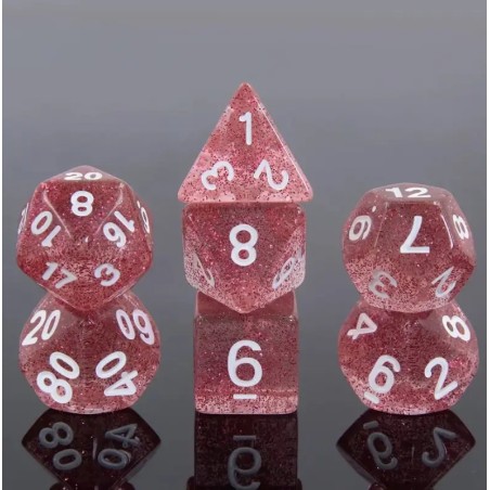 Zestaw Kości - Brokatowe - Bryłka Jaspisu - Black Monk: Gry Fabularne (RPG)!