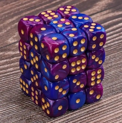 Kości K6 12mm - Fioletowo - granatowe - Black Monk: Gry Fabularne (RPG)!
