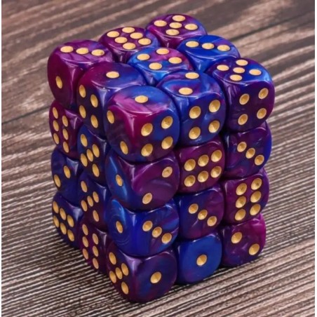 Kości K6 12mm - Fioletowo - granatowe - Black Monk: Gry Fabularne (RPG)!
