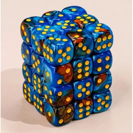 Kości K6 12mm - Niebiesko - czerwone - Black Monk: Gry Fabularne (RPG)!