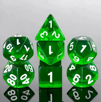 Zestaw Kości - Kryształowe - Sok z Żuka - Black Monk: Gry Fabularne (RPG)!