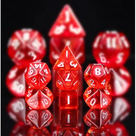 Zestaw Kości - MINI- Rubiny Południa - Black Monk: Gry Fabularne (RPG)!